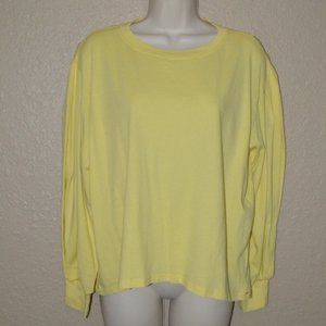 NWT Sz XS Xirena Yellow Lemon Long Sleeve Top